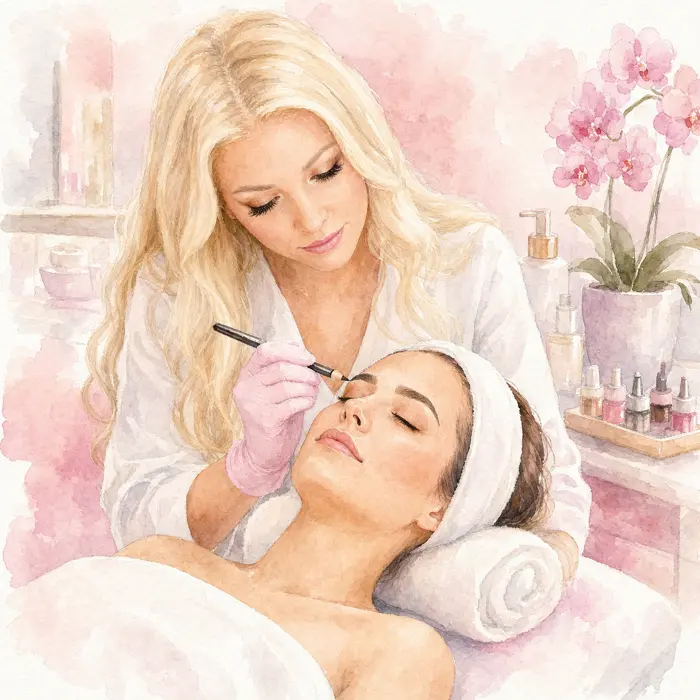 Beratung und Vorbereitung für Permanent Make-up
